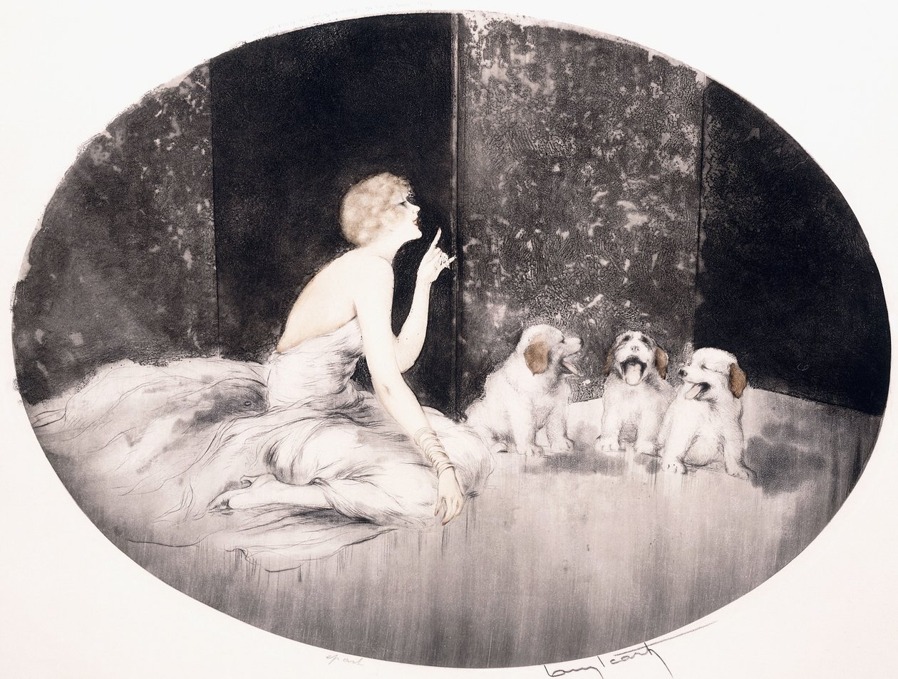 Singing Lesson by Louis Icart