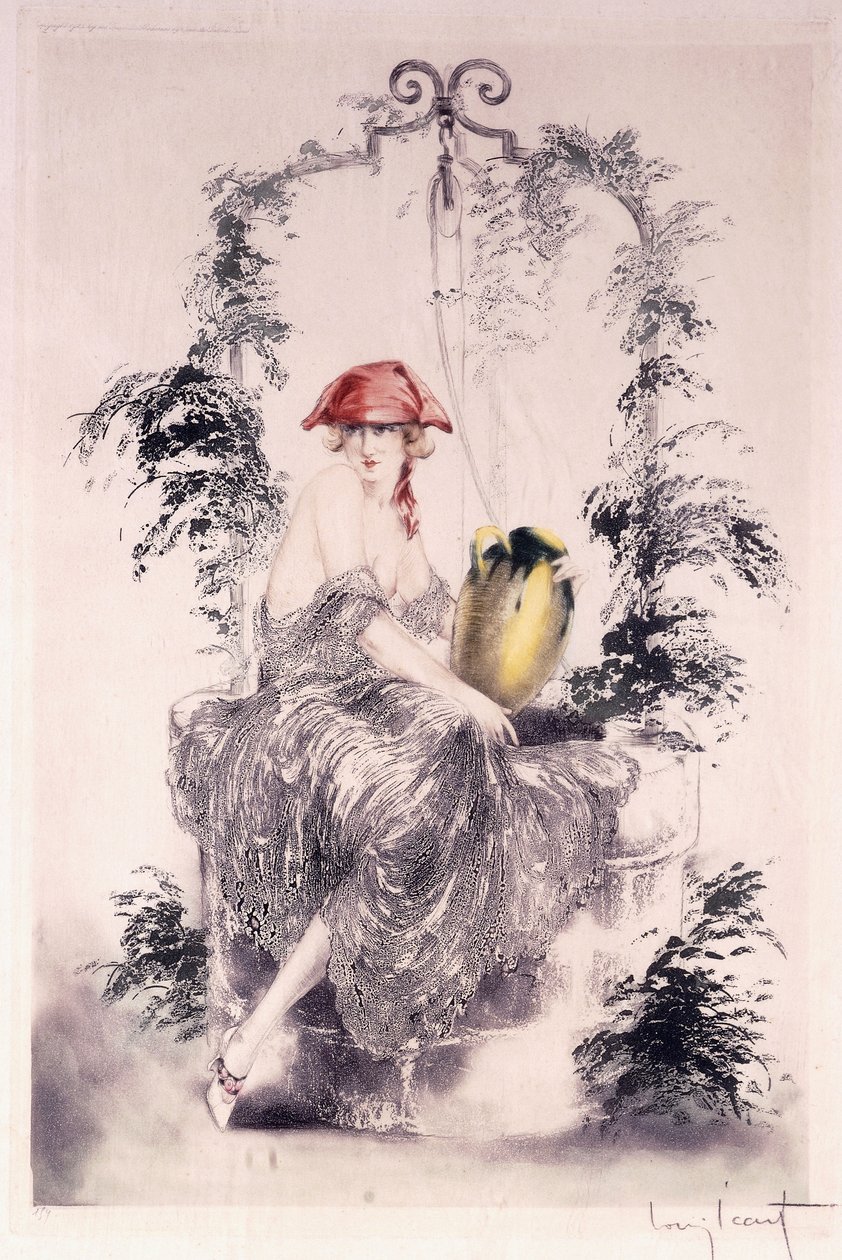 The Well by Louis Icart