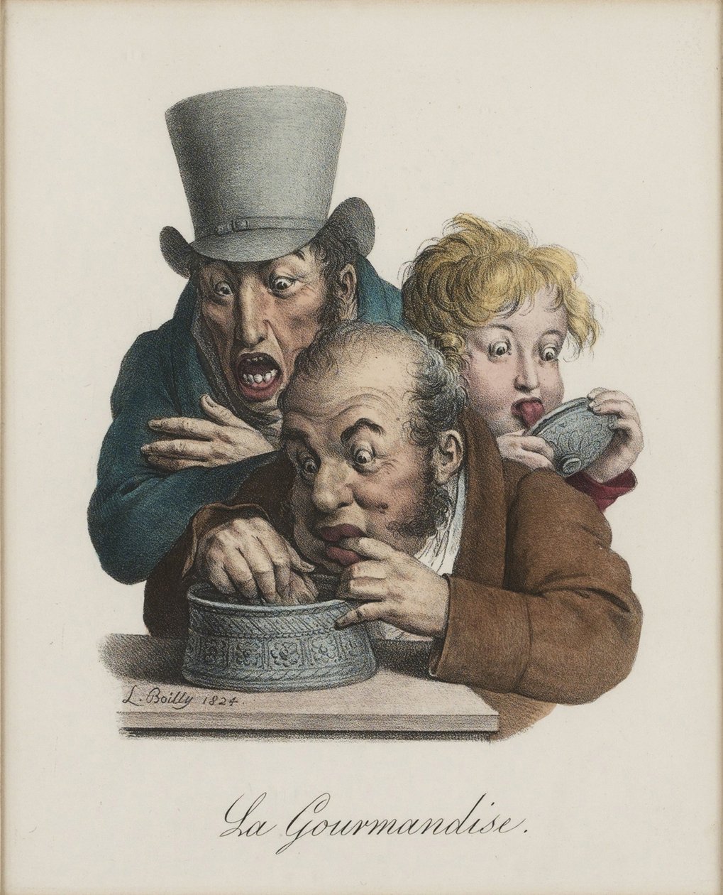 The Gluttony by Louis Leopold Boilly