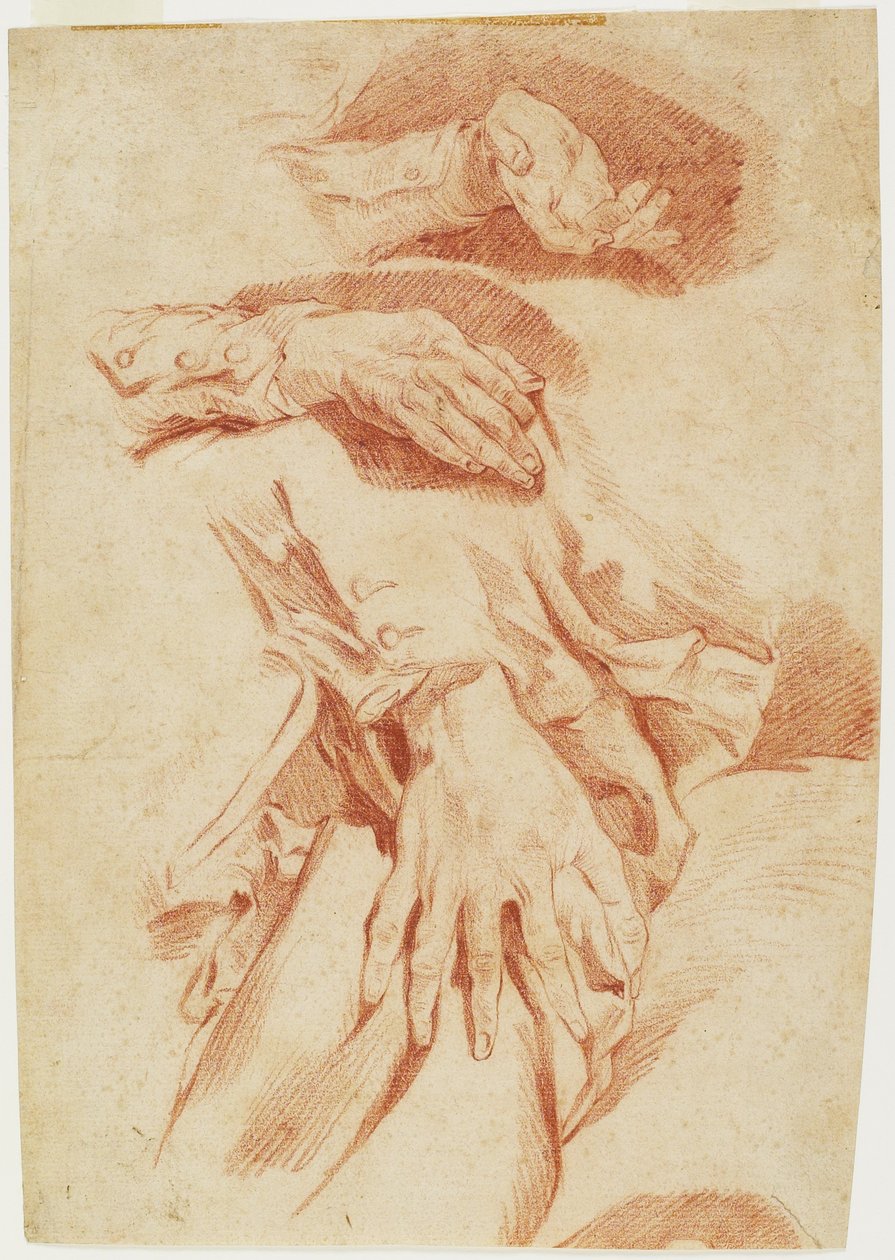 Studies of Hands by Louis Rolland Trinquesse