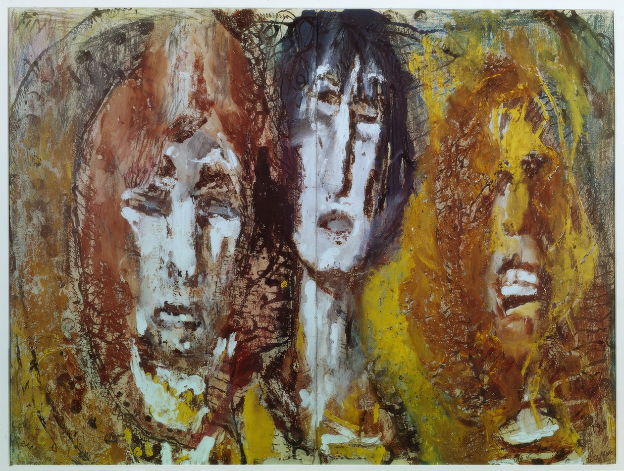 Three Tropical Heads by Louis Soutter