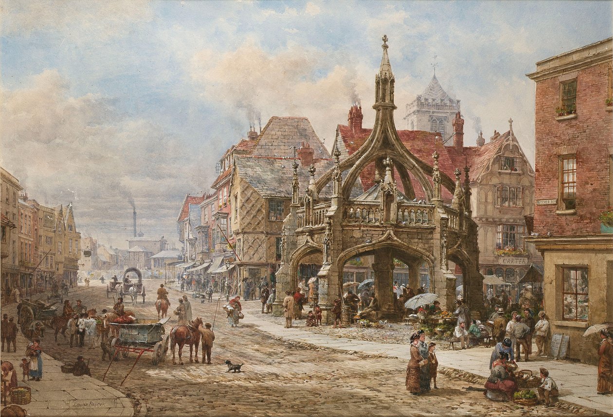 The Poultry Cross, Salisbury by Louise Ingram Rayner