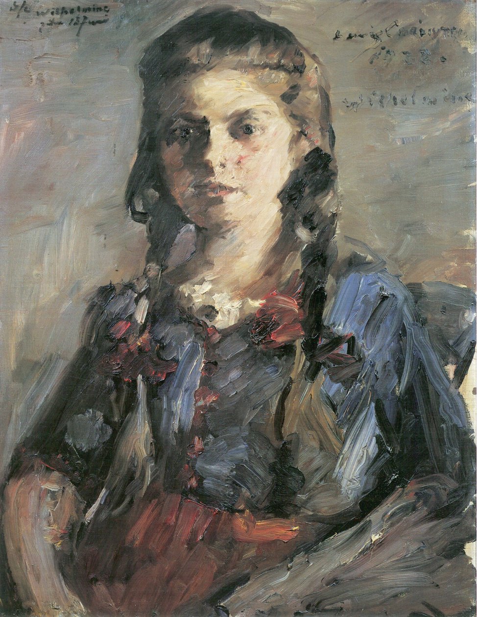 Wilhelmine with Braids by Lovis Corinth