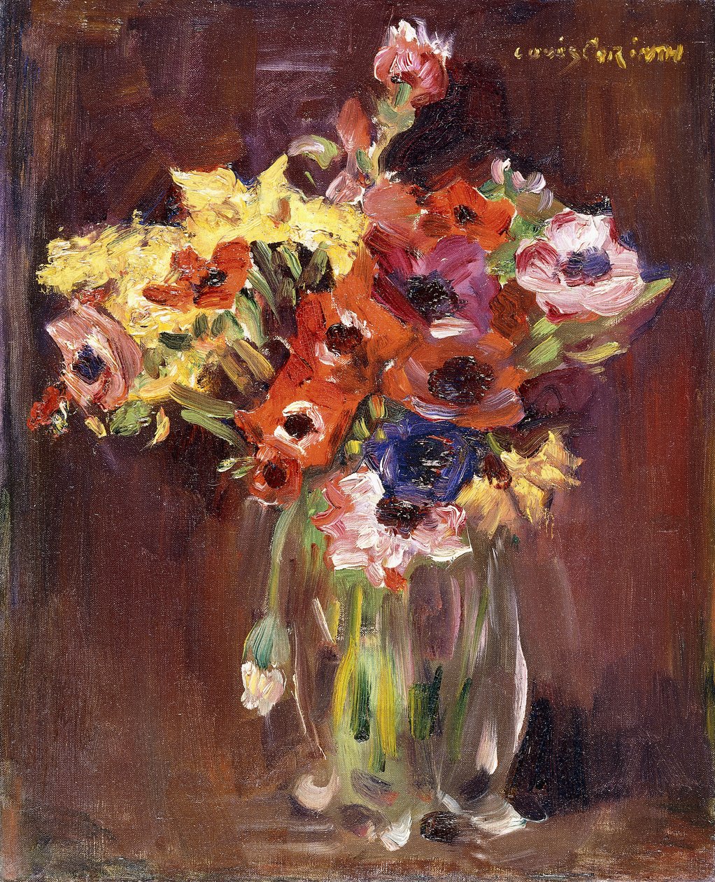 Anemones by Lovis Corinth