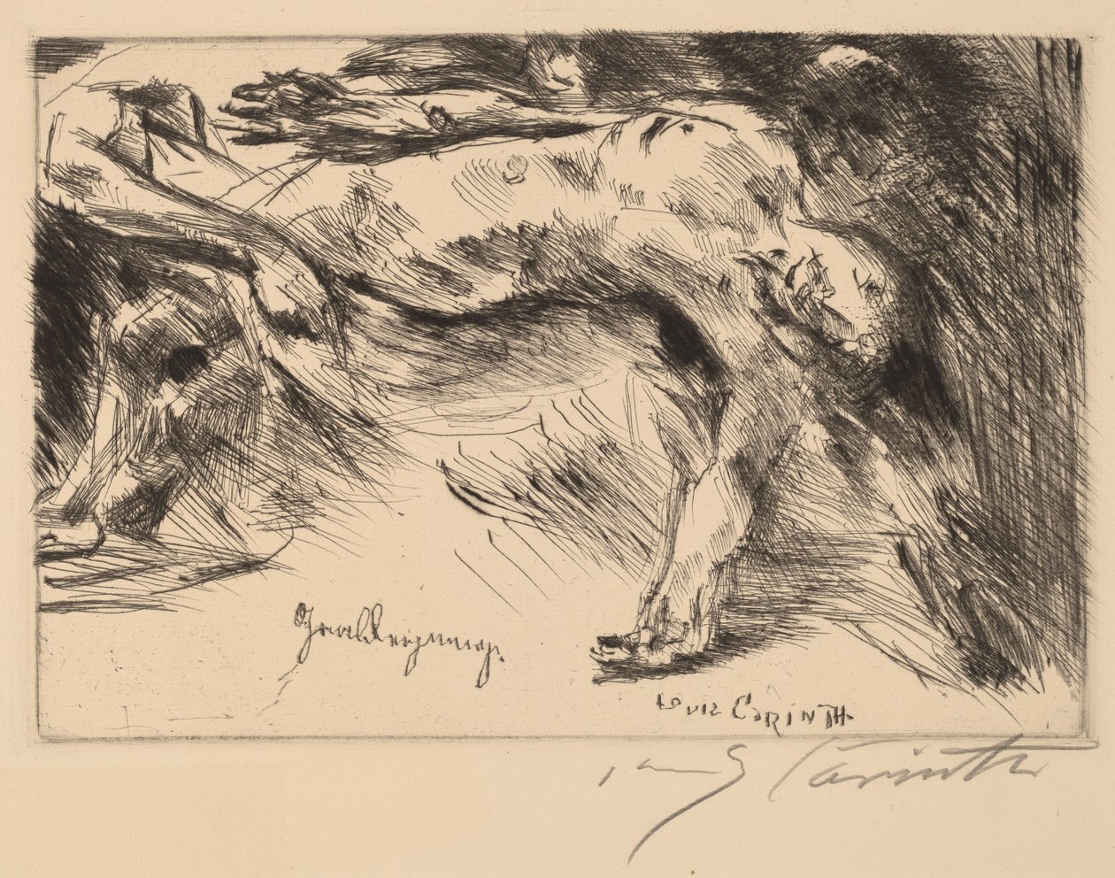 Burial by Lovis Corinth