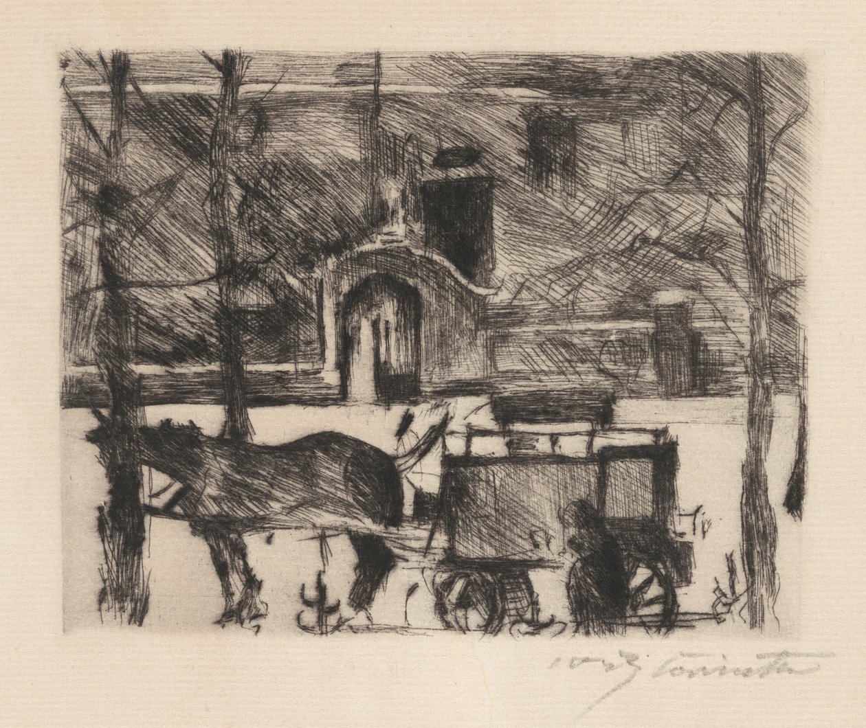 Milk Wagon by Lovis Corinth