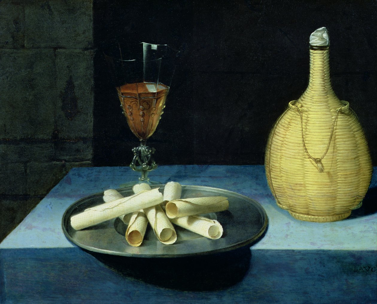 The Dessert of Wafers by Lubin Baugin