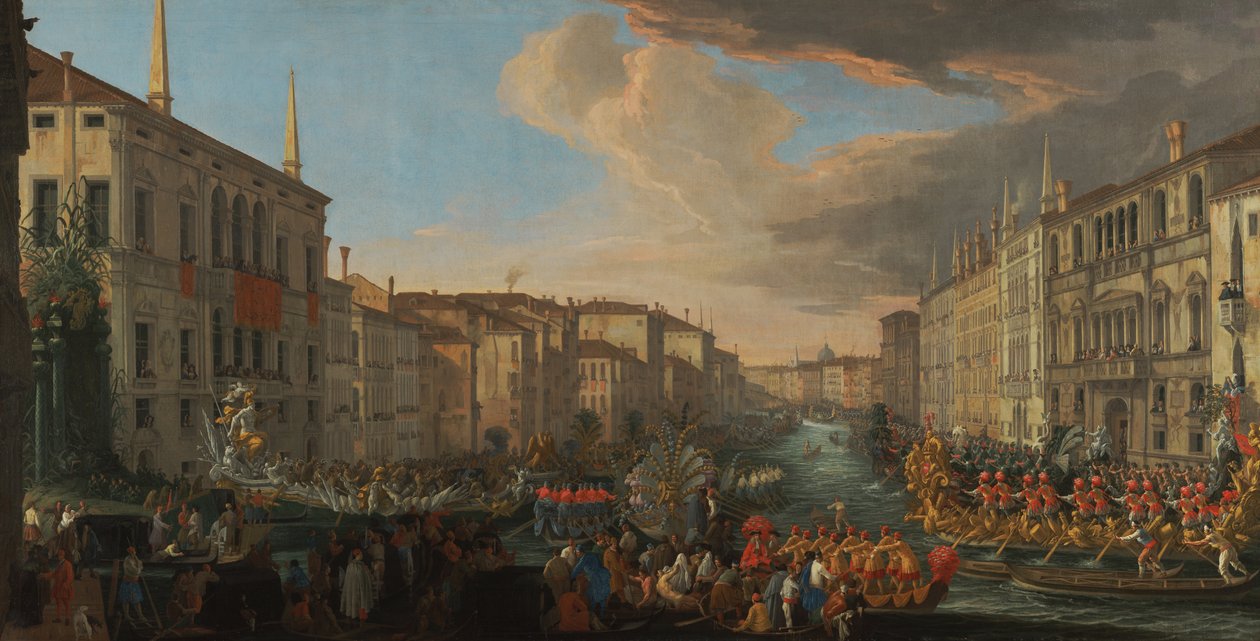 Regatta on the Grand Canal in Honor of Frederick IV, King of Denmark by Luca Carlevarijs