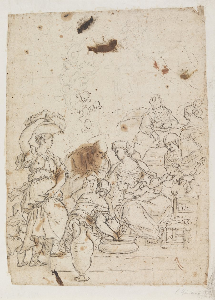 Birth of the Virgin by Luca Giordano