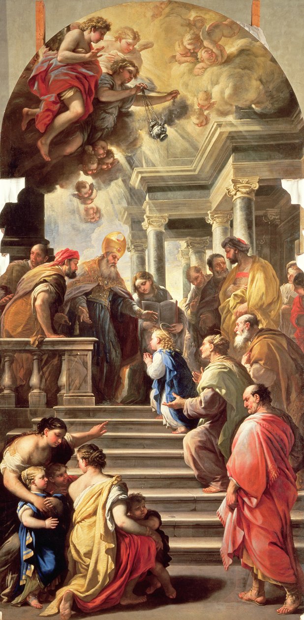 The Presentation of the Virgin at the Temple by Luca Giordano