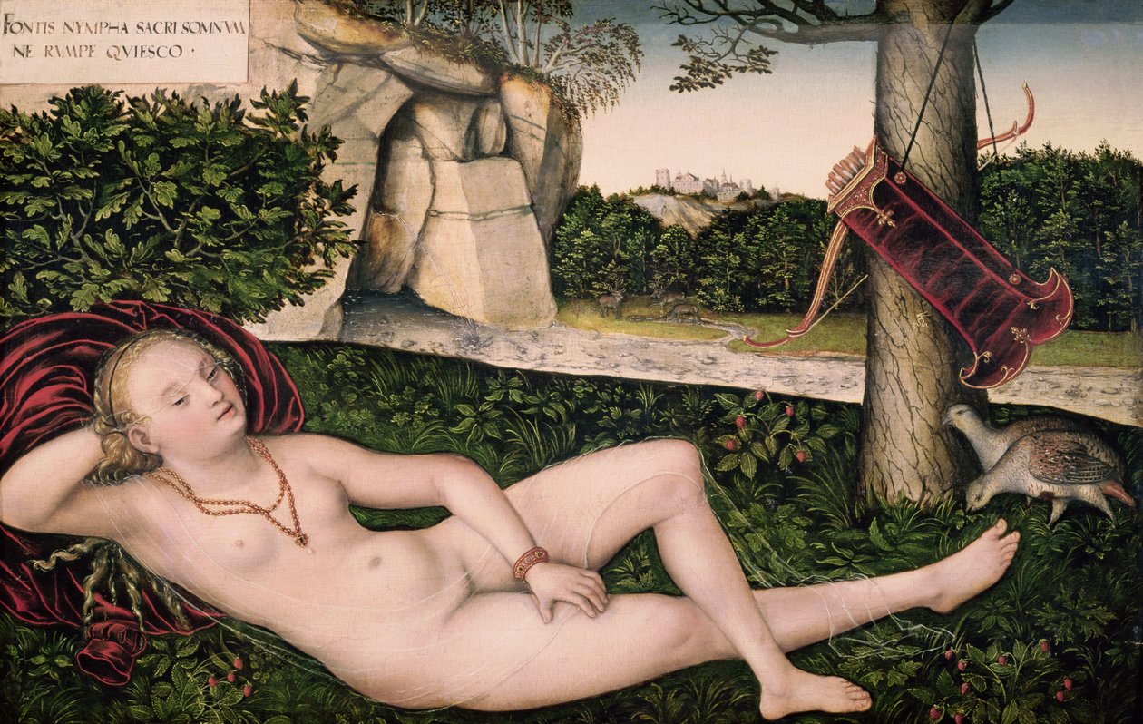 Diana Resting, or The Nymph of the Fountain by Lucas Cranach the Elder