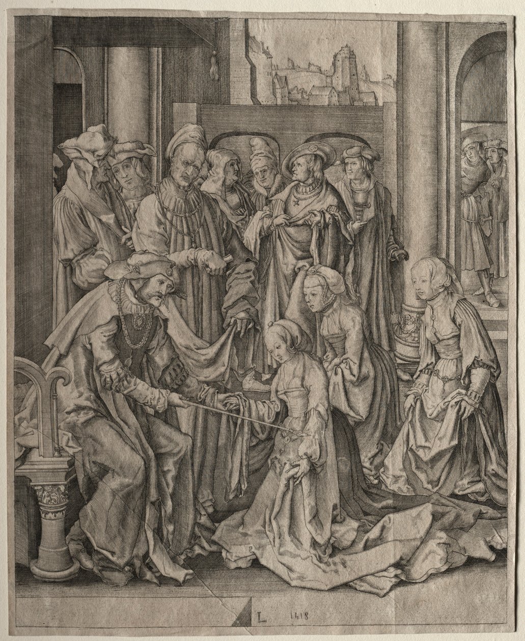 Esther before Ahasuerus, 1518 by Lucas van Leyden