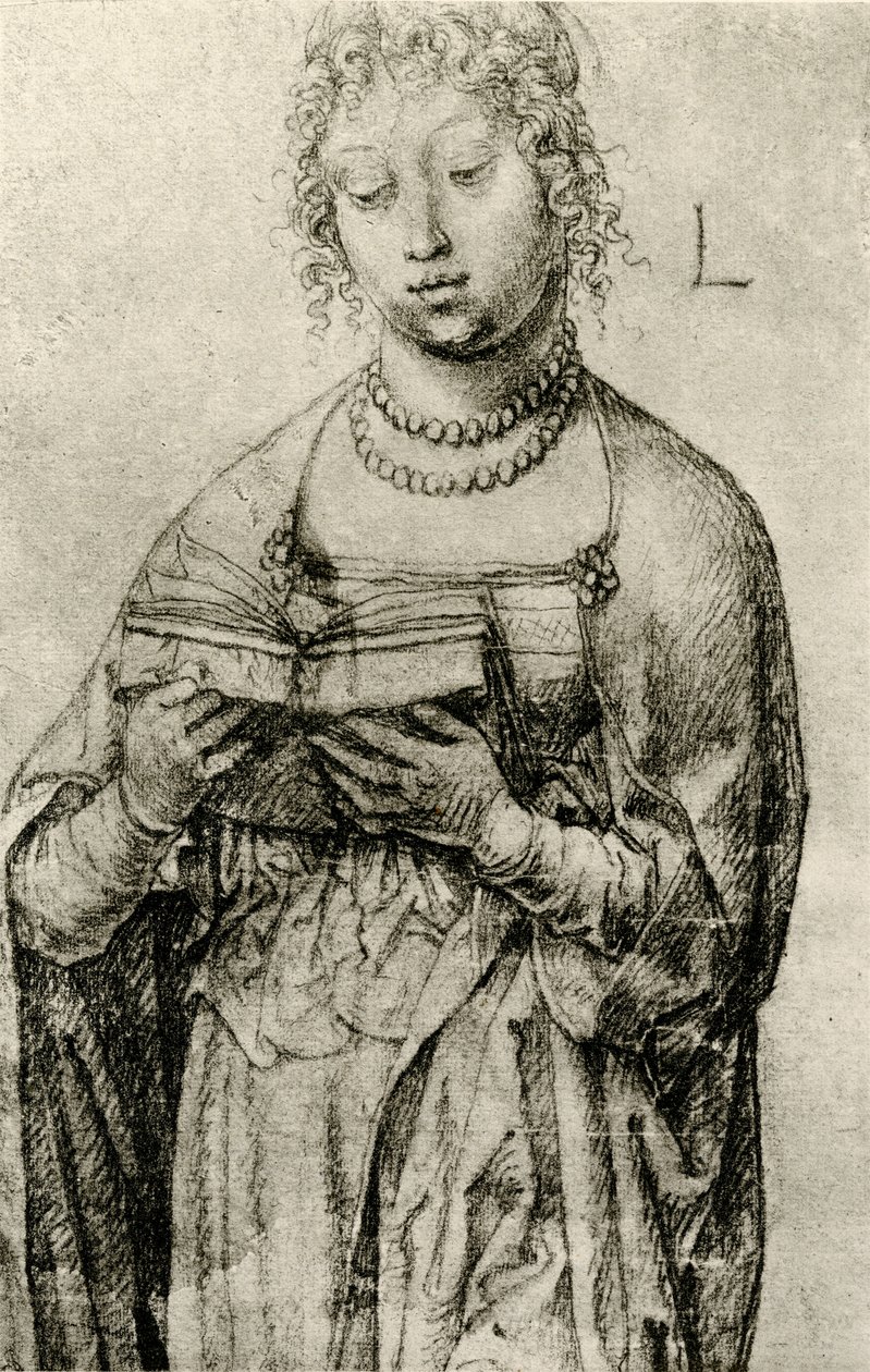 Reading Girl by Lucas van Leyden
