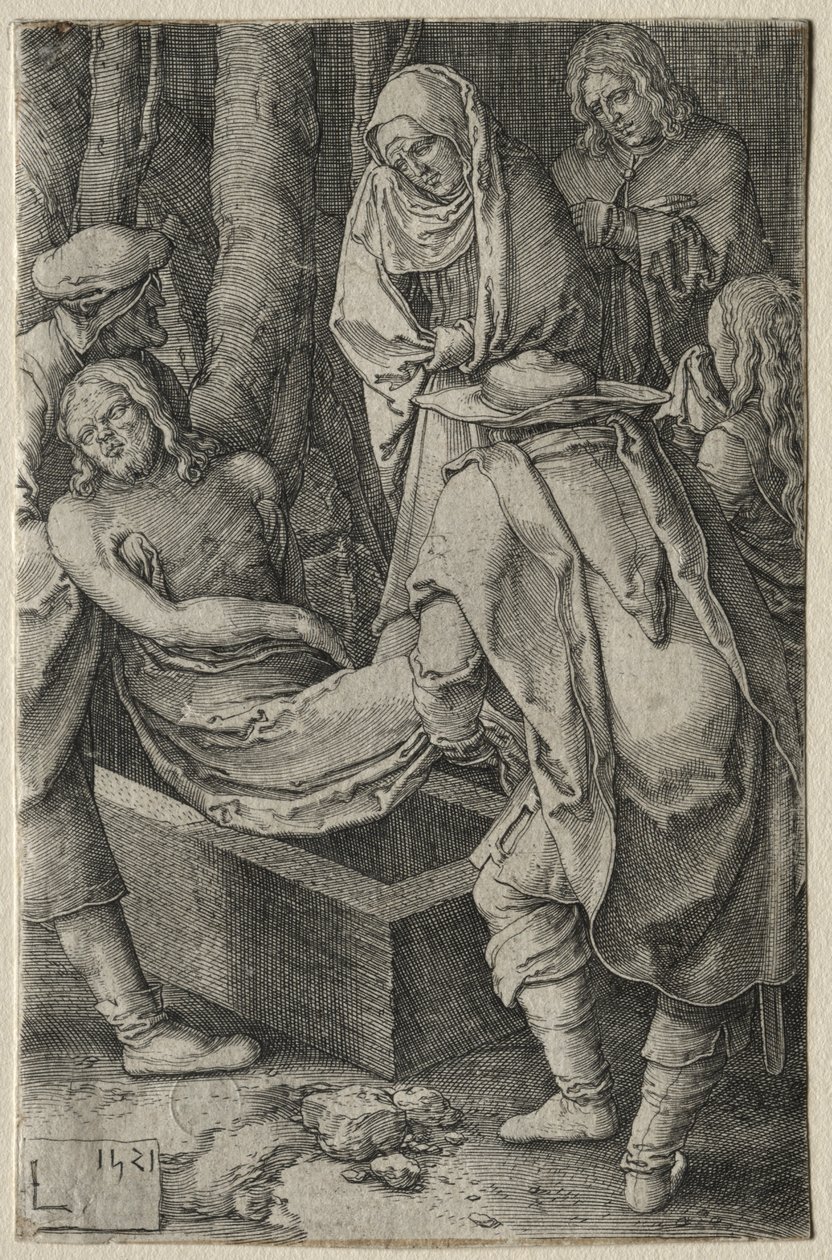 The Passion: The Burial of Christ by Lucas van Leyden