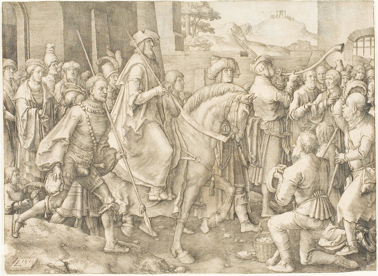 The Triumph of Mordecai by Lucas van Leyden