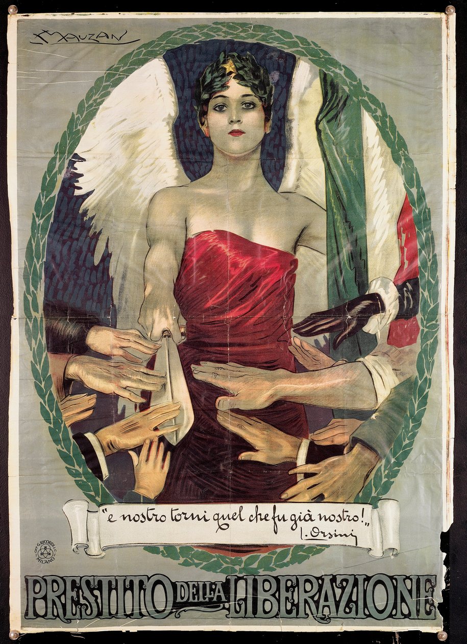 Italian WWI War Loan poster by Luciano Achille Mauzan