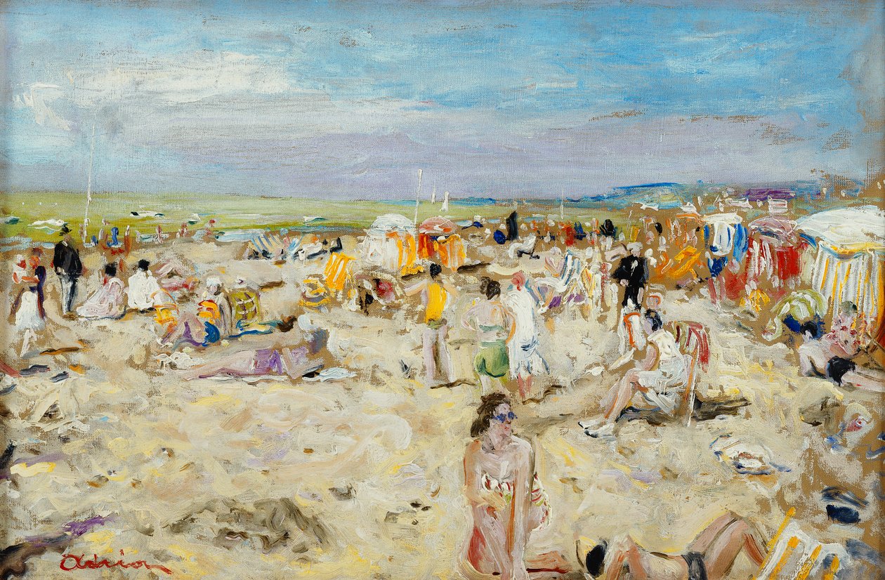 On the Beach by Lucien Adrion