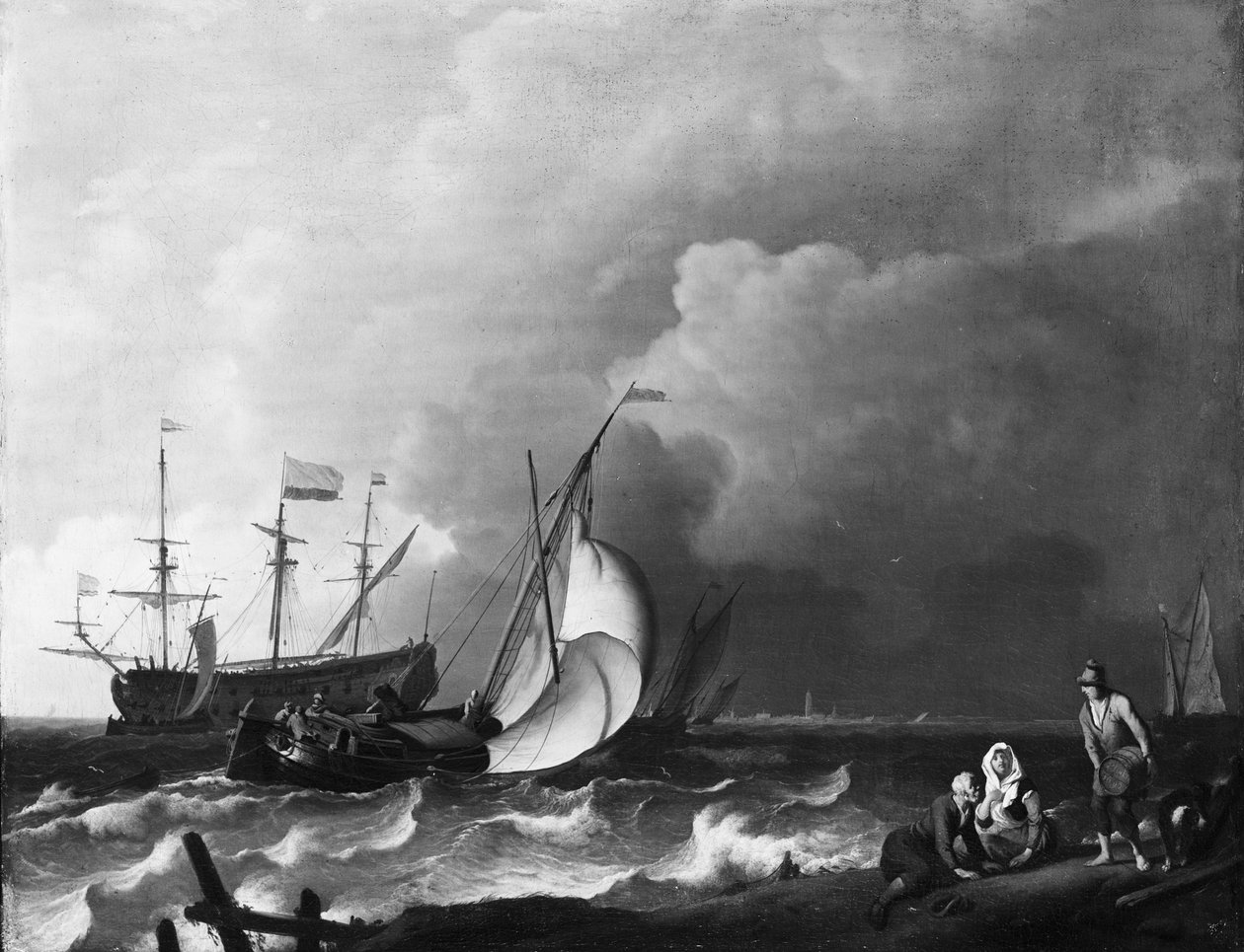 Rough Sea by Ludolf Bakhuizen