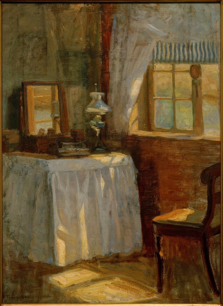 Bedroom Corner. The Parsonage of Rekkende by Ludvig Find