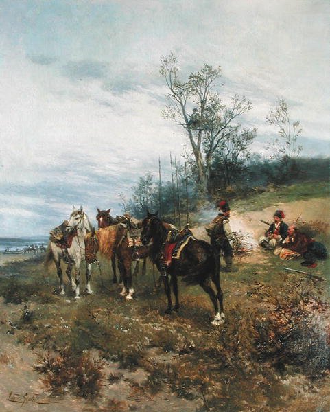 Grazing, c.1890 by Ludwick Gedleck