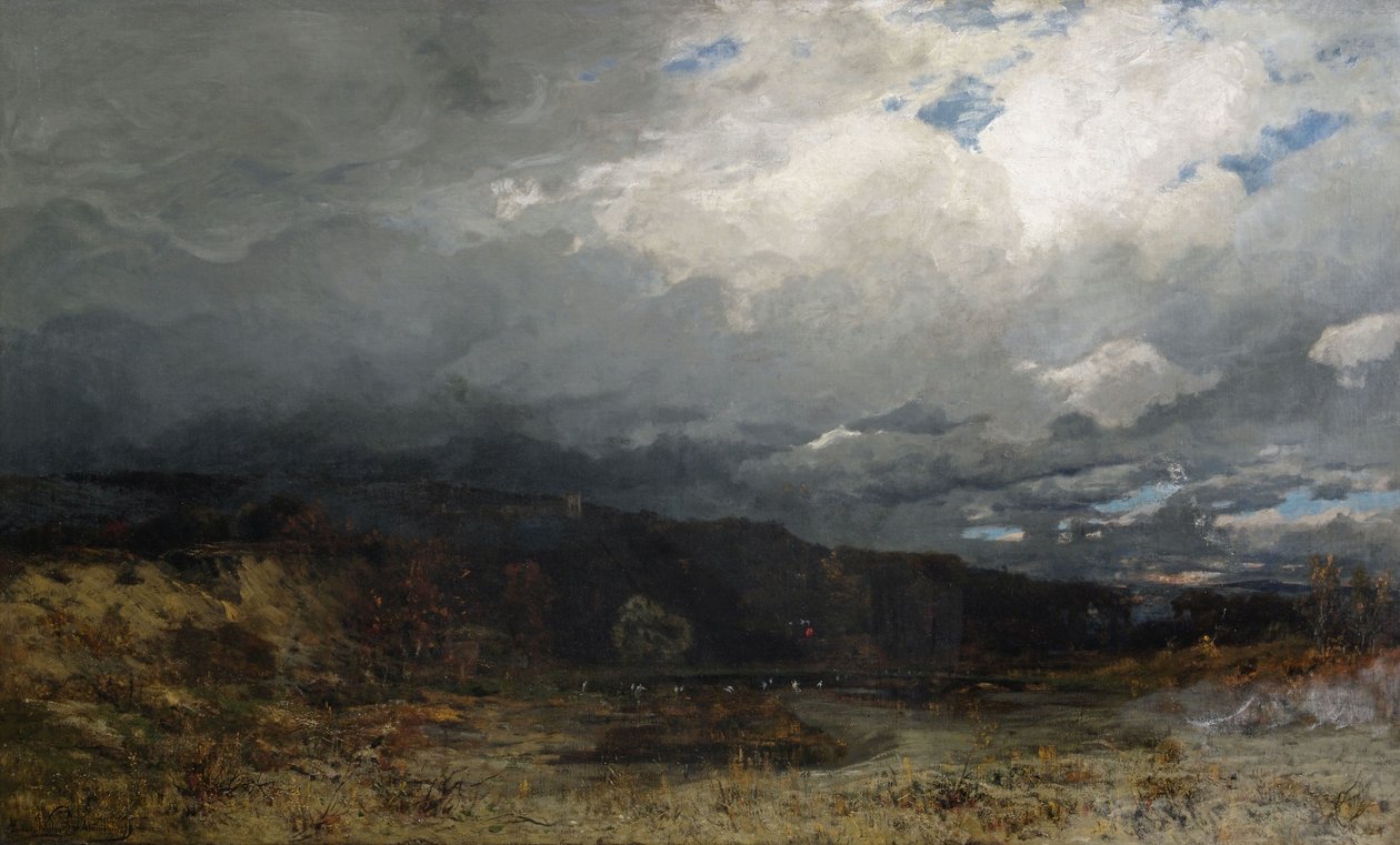 Cloudy Moorland in the Foothills by Ludwig Willroider