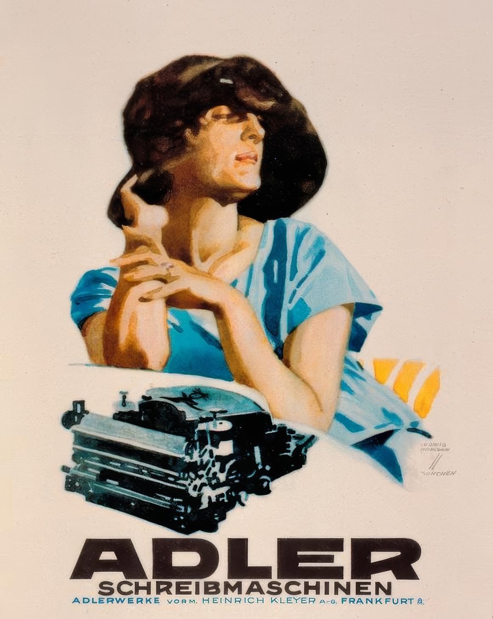 Adler Typewriters by Ludwig Hohlwein