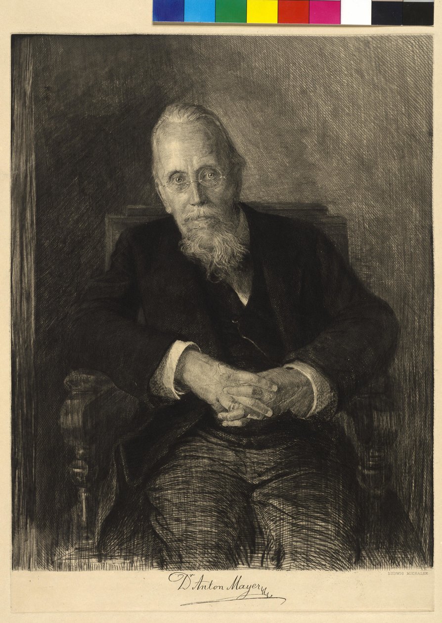 Anton Mayer by Ludwig Michalek