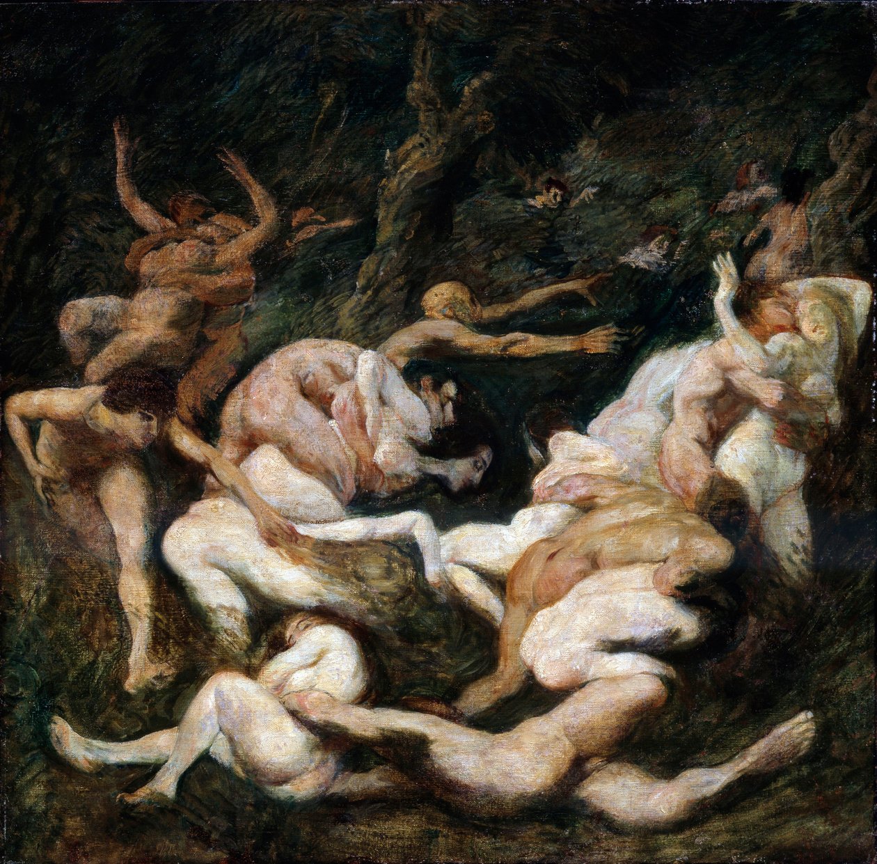 The Abduction of Women, 20th century by Ludwig von Hofmann