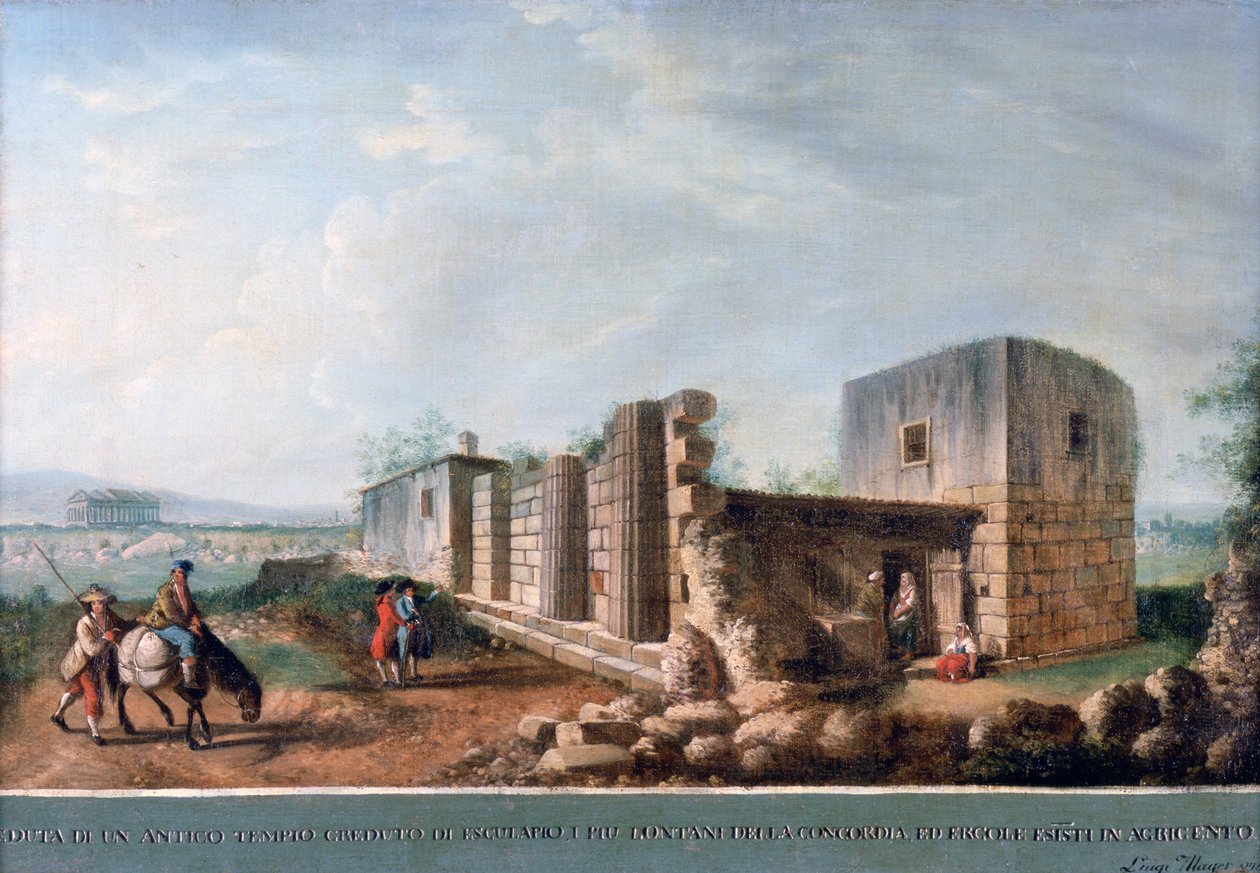 Temple of Esculapius by Luigi Mayer