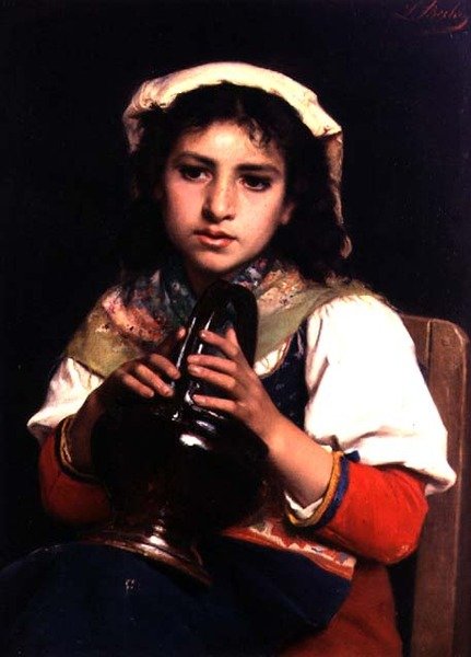 Girl with a Jug by Luigi Bechi