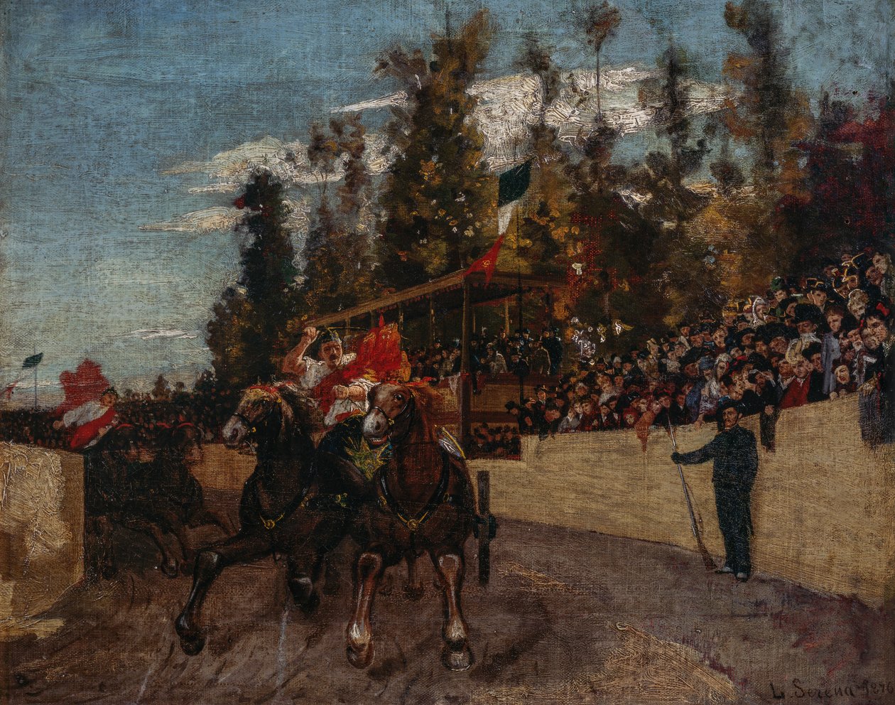 Horse race by Luigi Serena