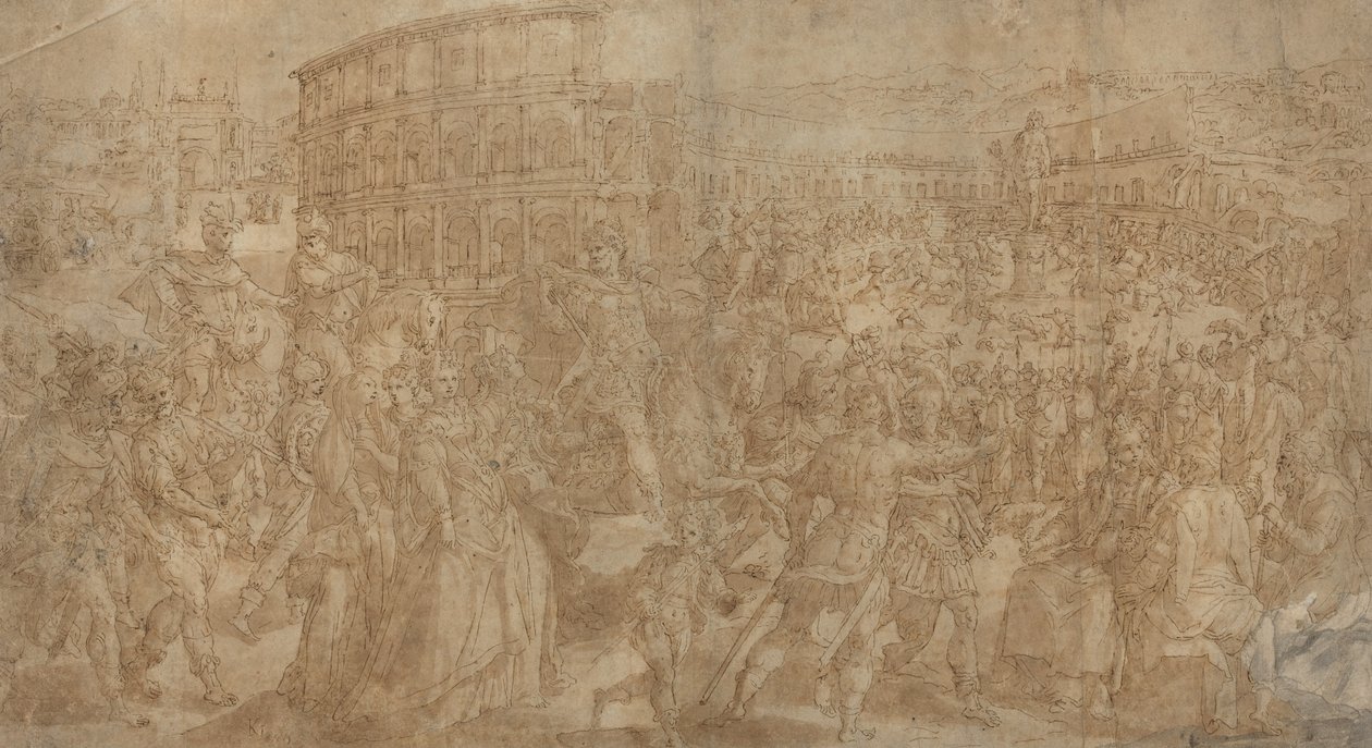A Roman Triumph by Maarten de Vos