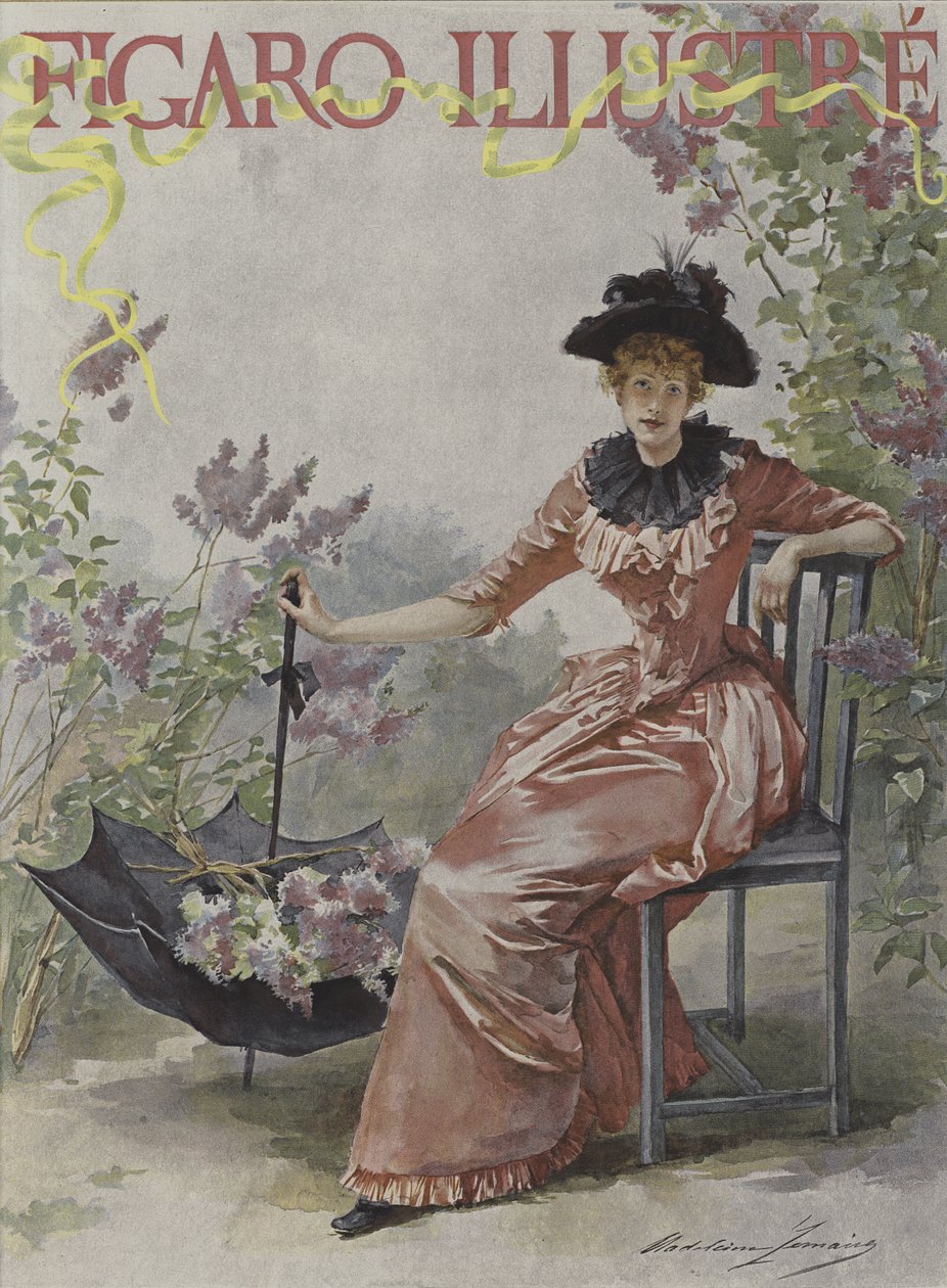 Cover of Le Figaro Illustré, May 1891 by Madeleine Lemaire