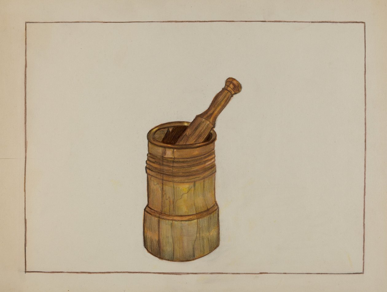 Mortar and Pestle by Mae Szilvasy