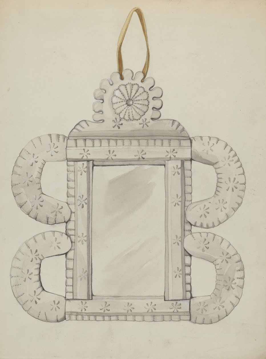 Tin Mirror Frame by Majel G. Claflin