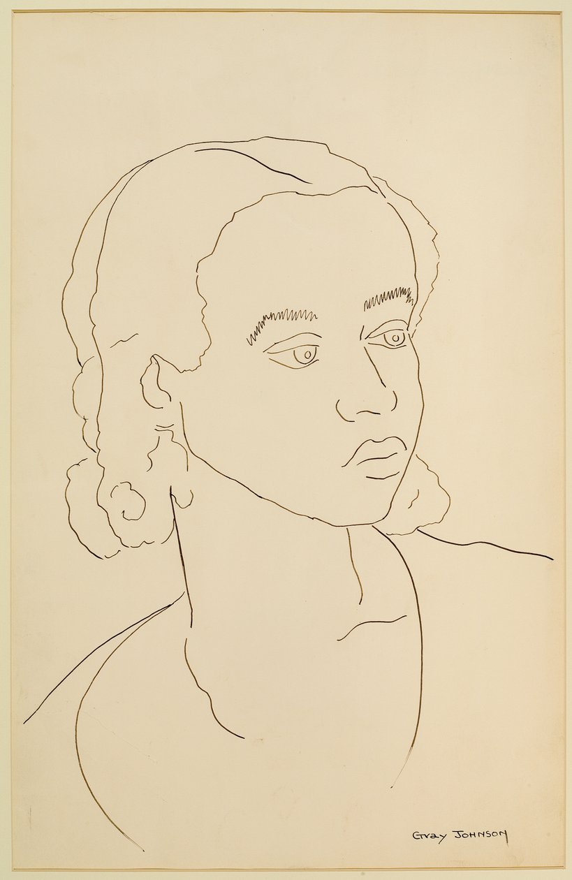 Study of a Girl #4 by Malvin Gray Johnson
