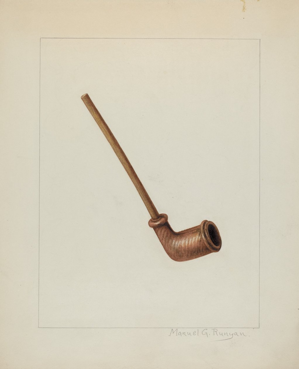 Clay Pipe by Manuel G. Runyan