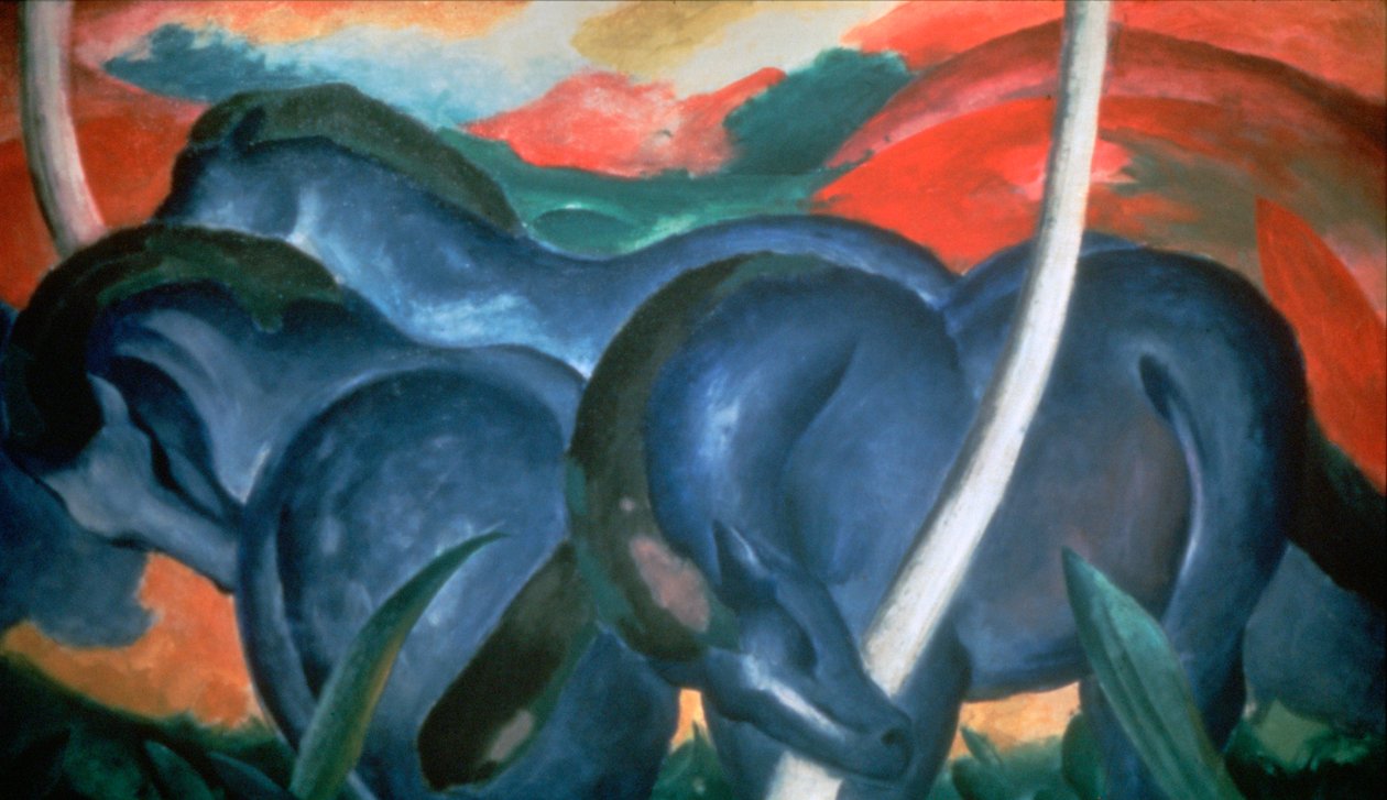 Blue Horses by Franz Marc