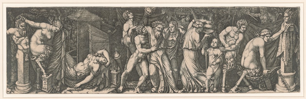 Bacchanalia by Marcantonio Raimondi