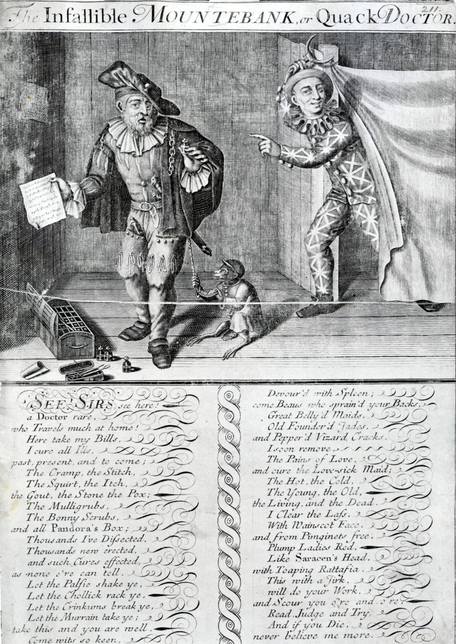 The Infallible Mountebank or Quack Doctor, 1688-1705 by Marcellus the Elder Laroon