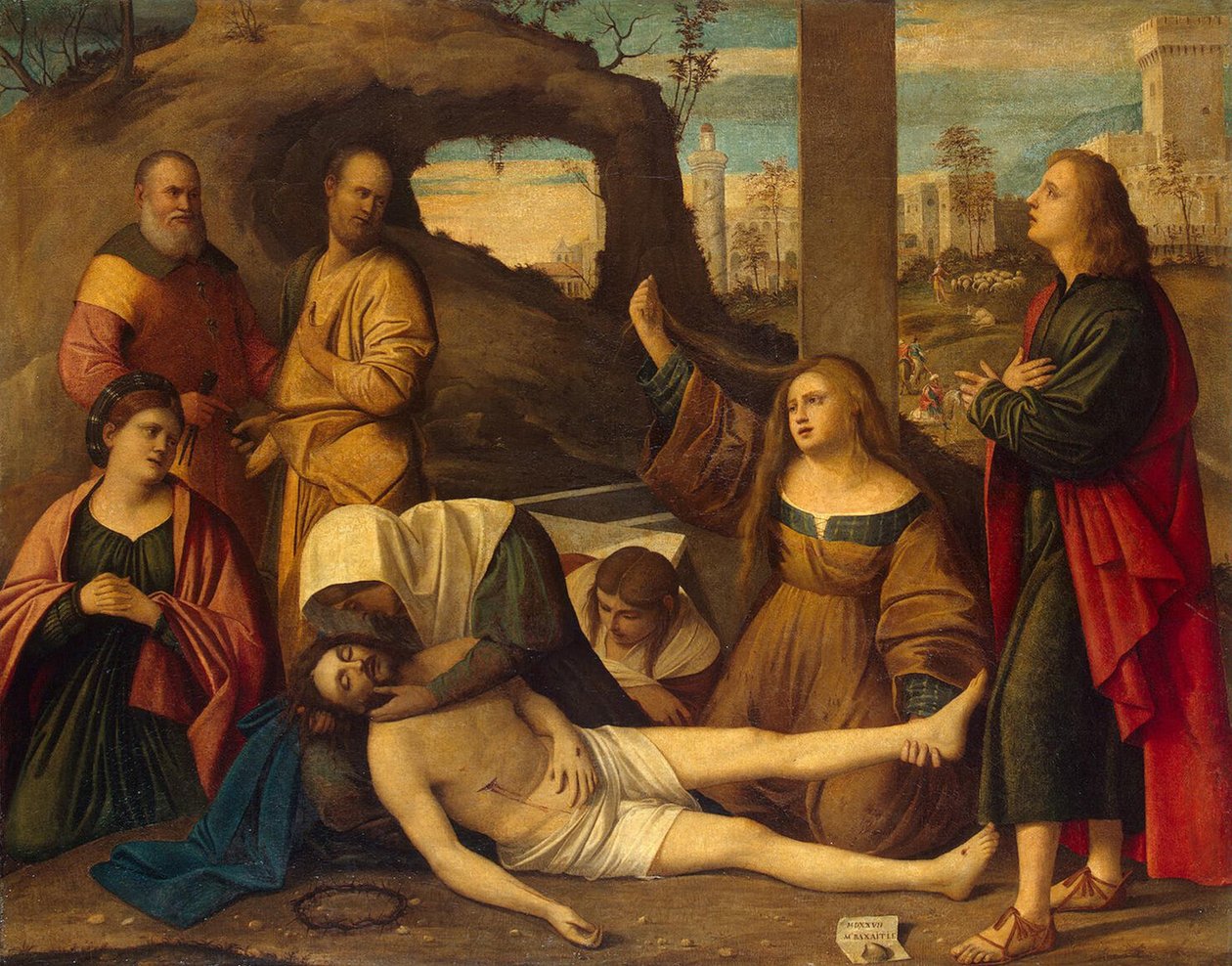 The Lamentation over Christ, 1527 by Marco Basaiti