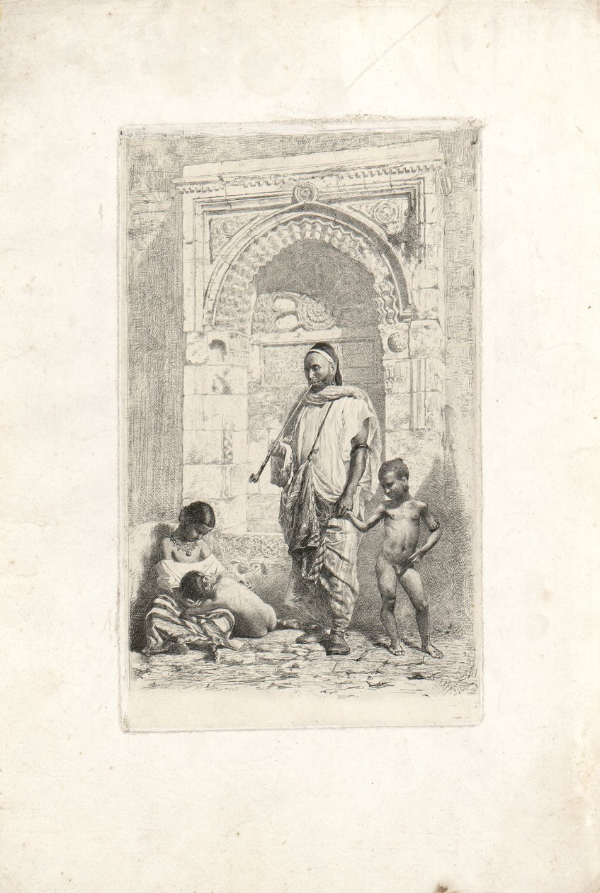 Moroccan Family by Marià Fortuny