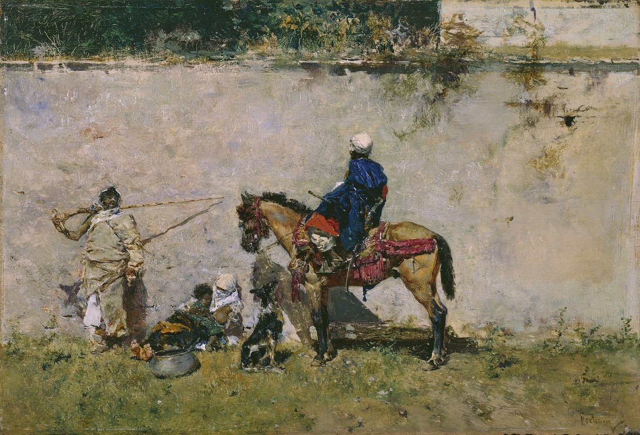 The Moroccans by Marià Fortuny