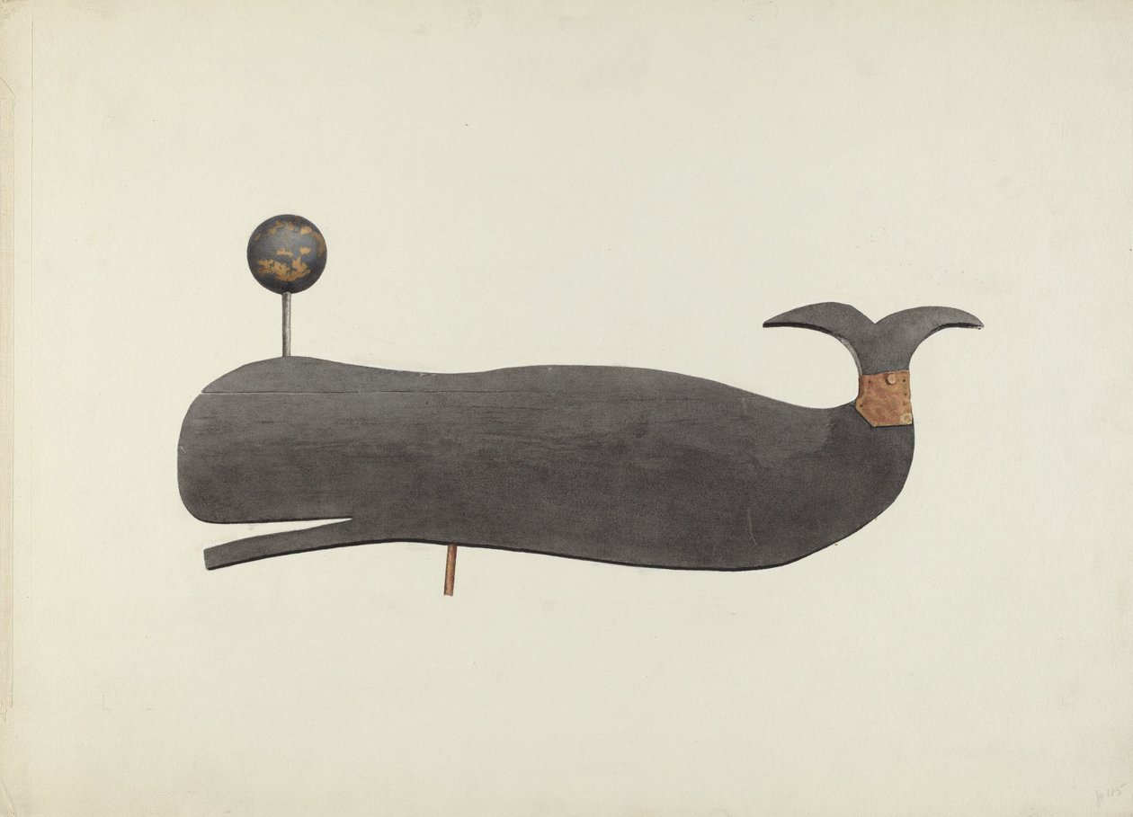 Whale Weather Vane by Marian Page