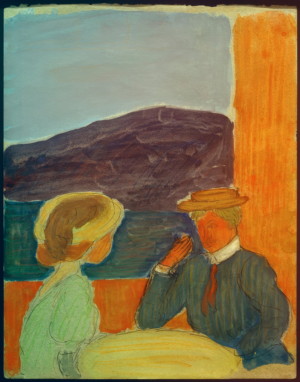 Couple in Conversation by Marianne von Werefkin