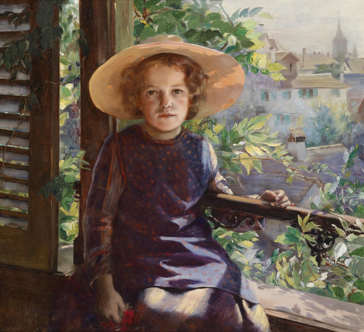 Girl on the Balcony by Marie Louise Bion