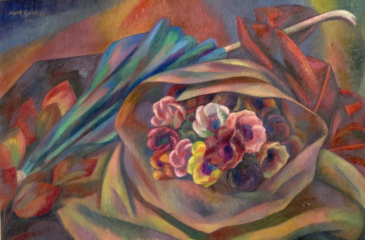 Bouquet and Sunshade by Mark Gertler
