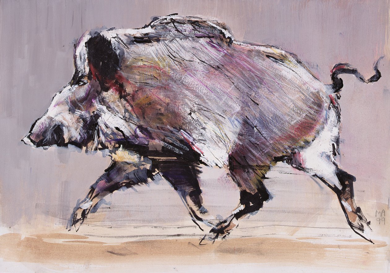 Running Boar by Mark Adlington