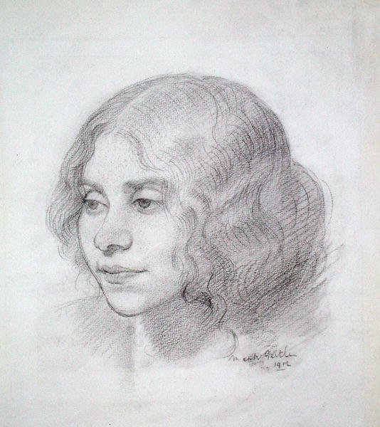 Head of a Girl by Mark Gertler