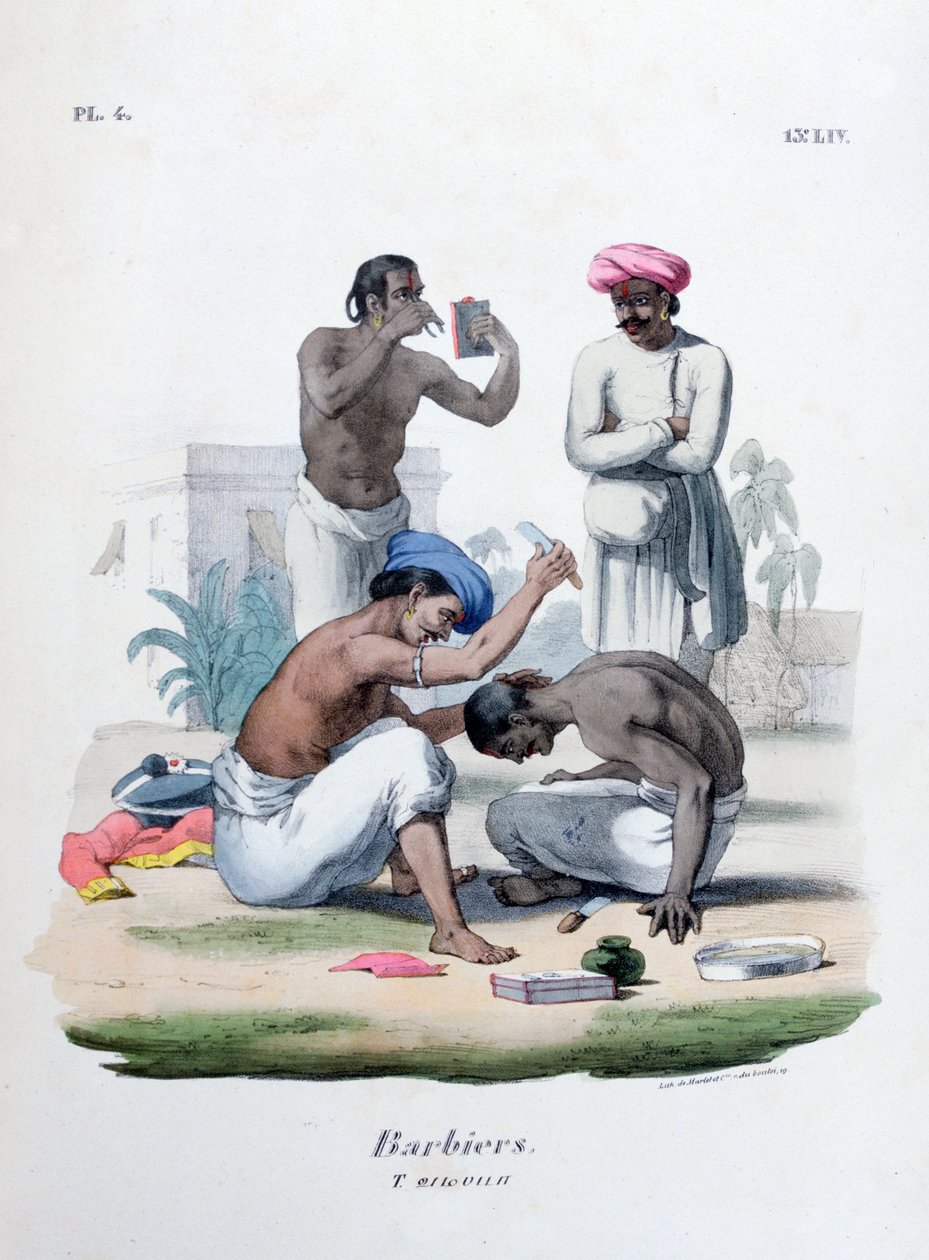 Barbers, 1828 by Marlet et Cie